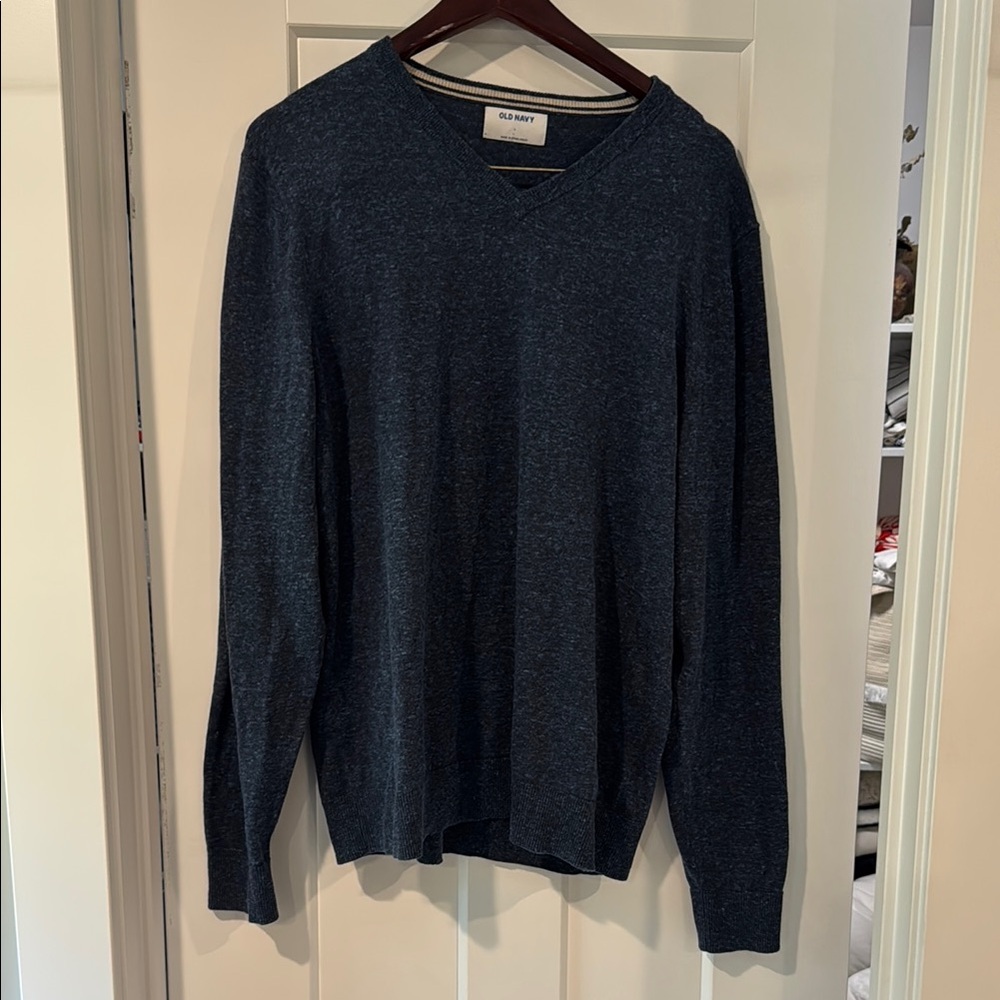 Old Navy Blue V-Neck Sweater